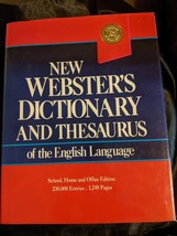 New Webster&#39;s dictionary and thesaurus of the English language - £17.07 GBP