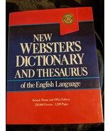 New Webster&#39;s dictionary and thesaurus of the English language - $21.77