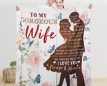 Mothers Day Gifts for Wife, To My Wife Blanket for Her Anniversary Birth... - $35.96