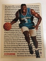 1991 Converse Shoes Larry Johnson Vintage Print Ad pa10 - $8.90