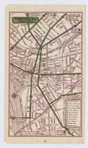 1951 Original Vintage Map Of Trenton New Jersey Downtown Business Center - £17.50 GBP
