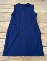 Sharagano NWOT Women’s Mock Neck Sleeveless Dress size 14 Navy DQ - £23.73 GBP