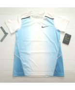 Nike Boys Breathe Instacool Shirt - 893577 - Blue White 482 - Size M - NWT - £11.87 GBP