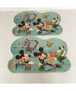 Vintage Mickey Minnie mouse exercising Goofy and Donald duck laminated p... - $24.70