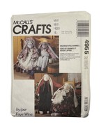 McCalls Crafts Pattern 4955 Big Bunny Dolls &amp; Wardrobe By Faye Wine - $214.95 MXN