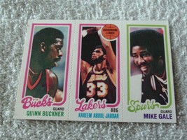 1980 Topps # 207 Rebounding Leaders Kareem Abdul Jabbar + Nm / Mint + - £55.96 GBP