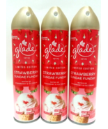 3 x S.C.Johnson Glade STRAWBERRY SUNDAE FUNDAY Air Freshener Spray Odor ... - $29.69