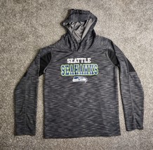 Seattle Seahawk Shirt Youth Medium Dri Fit Hoodie Pullover NFL Team Appa... - $11.89