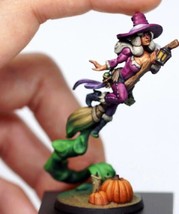 75mm Resin Model Kit Beautiful Girl Witch Sorceress Unpainted - £30.79 GBP