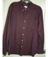 American Eagle Brown &amp; White Button Down Men&#39;s Shirt Size XXL 100% Cotton - $20.20 CAD