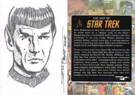 Steve Erwin Signed Art of Star Trek TOS Original Art Sketch Card ~ Mr. Spock - $59.39