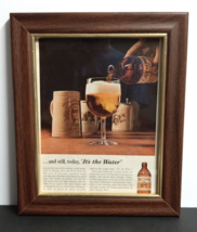 Olympia Brewing Beer Wood Framed Vintage Magazine Cut Print Ad w/ Glass Pane (a) - $19.99