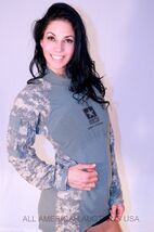 MASSIF FLAME RESISTANT FR ARMY COMBAT SHIRT ARMY LOGO ACU ACS ALL SIZES ... - €28,95 EUR
