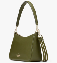 Kate Spade Rosie Shoulder Bag Army Green Pebbled Leather KF086 Pouch NWT $399 FS - £116.95 GBP