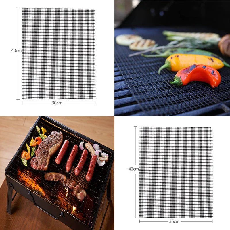 House Home 1 PC Square Non Stick Grilling Mats  CoAng Tools BBQ Mesh 30*40cm Chu - £20.04 GBP