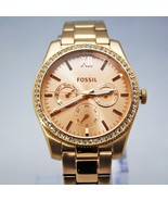 New Fossil ES4315 Scarlette Rose Gold Chronograph Stainless Steel Women ... - £91.00 GBP