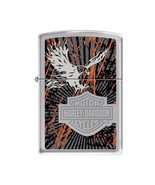 Zippo Lighter - Harley Davidson Eagle High Polish Chrome - 852914 - £34.27 GBP