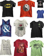 Graphic T-Shirt Lot Vintage Modern Joblot DIY Craft Upcycle Tie Dye Wome... - £15.56 GBP
