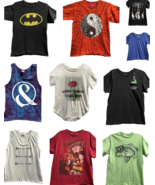 Graphic T-Shirt Lot Vintage Modern Joblot DIY Craft Upcycle Tie Dye Wome... - £15.56 GBP
