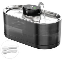 Cordless 3.2L Cat Water Fountain - Elegant Rechargeable Pet Hydration So... - $62.32