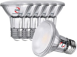 Explux Commercial-Grade LED PAR20 Flood Light Bulbs, 60W Equivalent 700 Lumens - £9.48 GBP