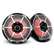 DS18 Pair 10&quot; 2-Way 1800W 4 Ohm Marine Speakers with Bullet Tweeter &amp; RG... - $542.99