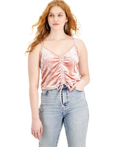 Hippie Rose Juniors Ruched Tie-Hem Camisole, Size Large - £10.79 GBP