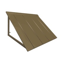 Awntech H23-US-4BRZ 4 ft. Houstonian Metal Standing Seam Awning, Bronze - 56 - £452.62 GBP