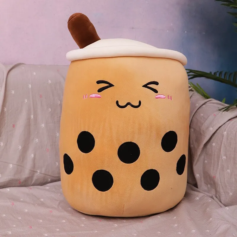 Simulation milk tea cup pillow plush toy small pearl milk tea cute funny doll creative thumb200