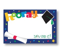  50 Hooray You Did it Graduation Enclosure Cards and Envelopes For Gifts - $19.95