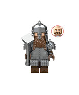 Dwarf Warrior Minifigure with Hammer and Dual Expressions - $4.90 CAD