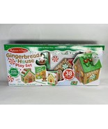 New! Melissa and Doug Buildable Gingerbread House Christmas Playset Wood... - €34,31 EUR