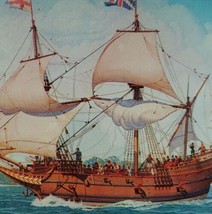 First Three Ships Susan Constant God Speed Discovery Jamestown VA Vtg Po... - £17.07 GBP