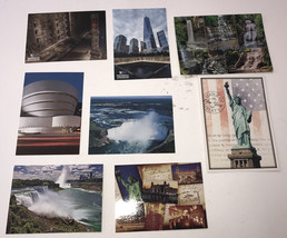 lot of 8  New York postcards ( statue of Liberty, 911 Memorial, Ellis Island) - £6.03 GBP