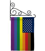 US Philadelphia Rainbow - Impressions Decorative Metal Fansy Wall Bracket Garden - £23.96 GBP