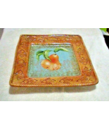 Certified International Square Platter Rustic Pear Susan Winget Pear 16.... - $21.77