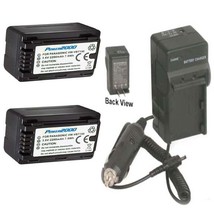 2X VBT190 Batteries + Charger for Panasonic HC-V785, HC-V787, HC-V785K, - $44.99