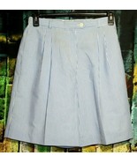 Vintage Cortland Collection Petite Blue Striped Lined High Rise Shorts S... - £23.30 GBP
