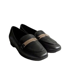 New York &amp; Co Black Cushion Insole Metal Detail Comfort Loafer SZ 7 New ... - £23.74 GBP