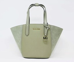 Michael Kors Portia Small Tote Army Green Leather Suede 35F1GPAT1S $358 MSRP - £87.89 GBP
