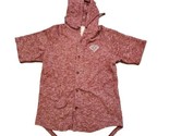 Diamond Supply Co. Shirt Short Sleeve Hooded Button Down Red Size Large - $17.77