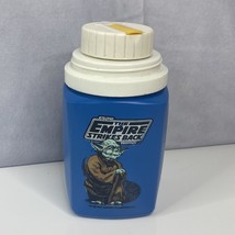 Vtg 1981 Star Wars The Empire Strikes Back Yoda Blue Thermos Missing Lid... - $14.17