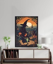 The Witches View Scary Halloween Wall Art Poster, Spooky Halloween Gift, Hallowe - £7.99 GBP