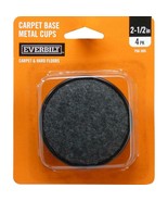 EVERBILT 2-1/2 in. Metal Furniture Cups with Carpet Base, QTY 10 - £6.19 GBP