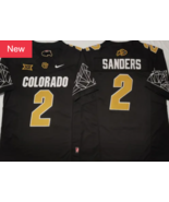 Men&#39;s Colorado Buffaloes #2 Shedeur Sanders College Football Js Black White - $59.99