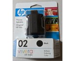 NEW HP 02 Black Original Ink Cartridge Vivera EXPIRES Sep 2009 - $9.12