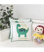 Dinosaur Throw Pillowcase Covers Cartoon Soft Velvet 18x18” Decor NEW Co... - £11.47 GBP