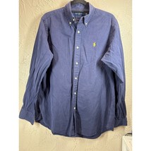 Ralph Lauren Blue Long Sleeve Button Down Shirt Size Large Casual Preppy... - $372.25 MXN