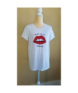 Avon Rhinestone Lips Wake Up &amp; Makeup T Shirt Tee - £7.78 GBP