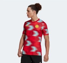 Adidas Colombia Pre-Match Jersey Tee Red Size Medium NWT $65 HD6418 - £31.60 GBP